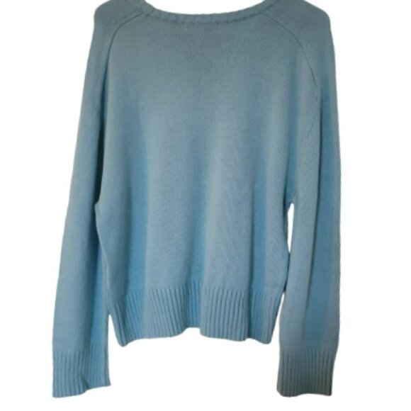 Treasure &Bond NWT Crewneck knit sweater Blue milky - Picture 2 of 6